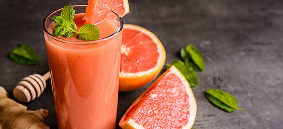 Succo di pompelmo rosa